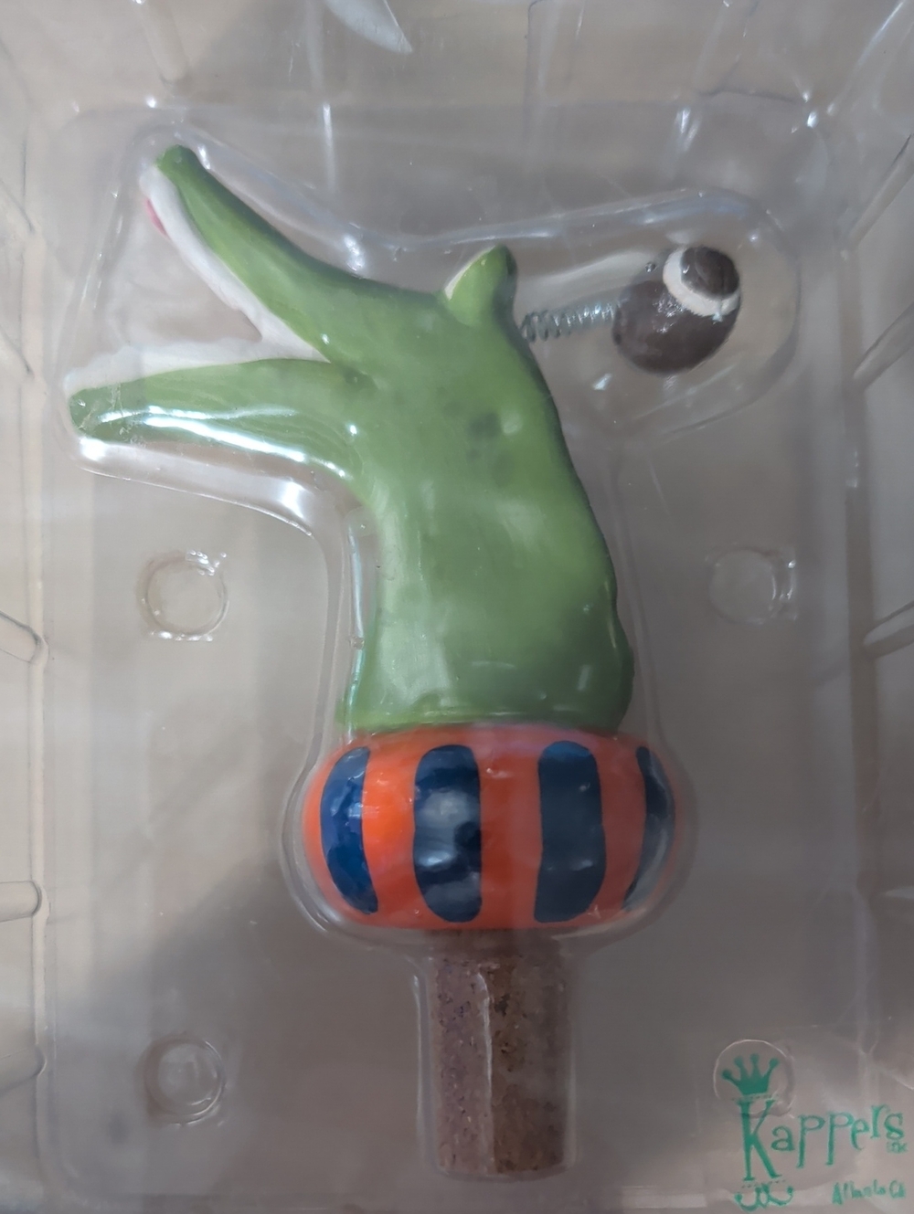 NWT University of Florida Gators Kappers Ceramic Alligator Wine Bottle Stopper